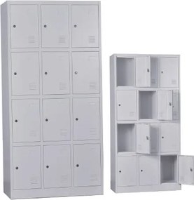 LOCKER 12 Θέσεων Μέταλλο Βαφή Γκρι   1τμχ