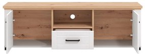 Έπιπλο Τηλεόρασης Valencia TV 150 Λευκό - Artisan Oak - Λευκό Μάτ 147x41x47,5 εκ. 147x41x47.5 εκ.