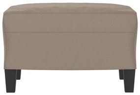 Υποπόδιο Taupe 60 x 50 x 41 εκ. από Ύφασμα Μικροϊνών 349341