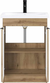 vidaXL Σετ Επίπλων Μπάνιου Artisan Δρυς 56 x 37,5 x 81 εκ