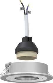 vidaXL Σποτ 24 pcs Ασημί 9 x 9 x 2 εκ. Αλουμίνιο