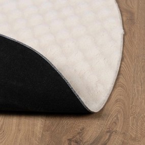 vidaXL Χαλιά χώρου Γύρος SIROLO Μπεζ Ø 120 εκ. Πολυεστέρας