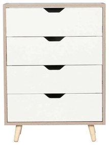 Συρταριέρα ALINA 4-Σ 56x29x77cm Sonoma/Άσπρη