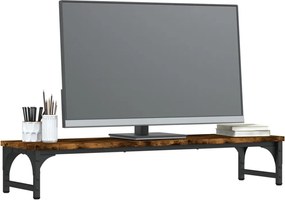 vidaXL Βάση Οθόνης Καπνιστή Δρυς 85x23x15,5 εκ. από Επεξεργασμένο Ξύλο