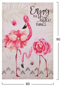 ΠΙΝΑΚΑΣ ΚΑΜΒΑΣ FLAMINGO  60X90X2.5 εκ.