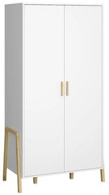 Ντουλάπα Belle Λευκό 45.9x55x197cm - TO-BELLEW2DWHITE