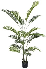 Διακοσμητικό φυτό Areca ΙΙΙ σε γλάστρα Inart πράσινο pp Υ180εκ