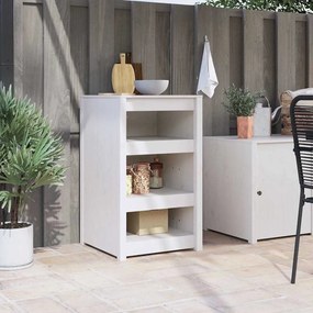 vidaXL Ντουλάπα Κουζίνας Λευκό 55 x 55 x 92 cm Μασίφ ξύλο πεύκου