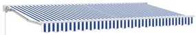 vidaXL Σκηνίτσα Αναδιπλούμενη Μπλε και άσπρο 400x200 cm