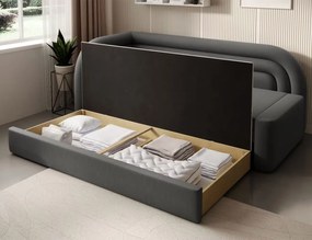 Καναπές - κρεβάτι Fanuci-Gkri Skouro-Αριστερή