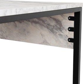 Γραφείο Μάρμαρο Freesia / Μαύρο TWIN 240x60x74