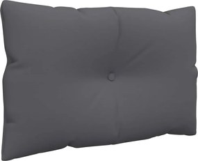 vidaXL Μαξιλάρια Καναπέ Παλέτας 3 τεμ. Ανθρακί Υφασμάτινα