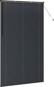 vidaXL Βενετσιάνικες Ρόδες Μαύρο 220 x 135 εκ Αλουμίνιο