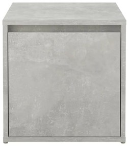 vidaXL Κουτί με Συρτάρι Γκρι Σκυρ. 40,5x40x40 εκ. Επεξεργασμένο Ξύλο