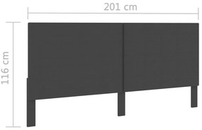 vidaXL Κεφαλάρι Σκούρο Γκρι 200 x 200 εκ. Υφασμάτινο