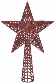 Κορυφή Χριστουγεννιάτικου Δέντρου 2-70-675-0721 18x5x27cm Red Inart