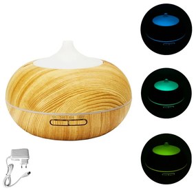 Υγραντήρας - Diffuser Αρωματοθεραπείας με LED Φωτισμό CX-56 Καφέ