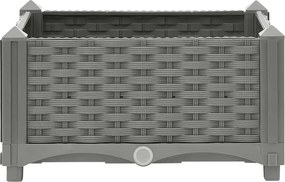 vidaXL Ζαρντινιέρα 40 x 40 x 23 εκ. από Πολυπροπυλένιο