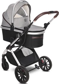 BABY STROLLER GLORY OPALINE GREY+ADAPTERS