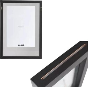 ΚΟΡΝΊΖΕΣ WOOOD PHOTO FRAME BLAKE WOOD BLACK 26 X 37 CM