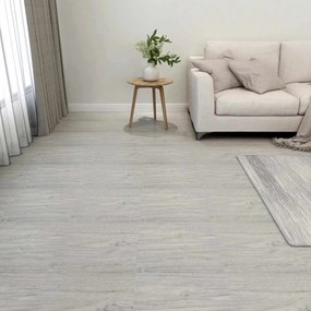 vidaXL Πλάκες Δαπέδου Γκρι και Ξύλο 5,11 τ.μ. 55 τεμ. PVC