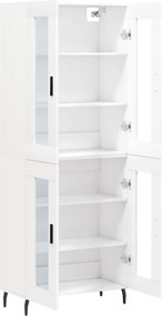 vidaXL Ντουλάπι Λευκό 69,5x34x180 εκ. από Επεξεργασμένο Ξύλο