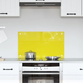 vidaXL Κίτρινο Πλακάκι Κουζίνας 70x40x0,6 cm από Σκληρυμένο Γυαλί