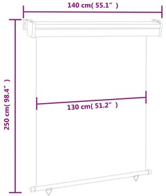 ΣΚΙΑΣΤΡΟ ΒΕΡΑΝΤΑΣ ΠΛΑΪΝΟ ΜΑΥΡΟ 140 X 250 ΕΚ. 48424