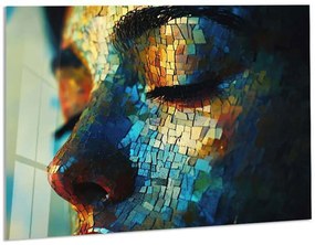 Πίνακας Γυάλινος 975GSR1535 100x70cm Multi Wallity Οριζόντιοι Γυαλί