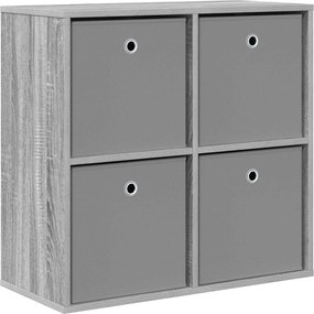 vidaXL Πλαϊνό γραφείο Γκρίζο Σονομα 68,5 x 32 x 67 εκ