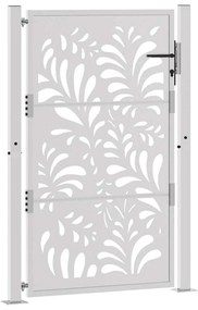 Πύλη κήπου 105x155 cm από καιρικό χάλυβα με σχέδιο κύματος - Καφέ