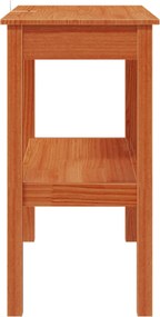 vidaXL Τραπέζι κονσόλας Κερωμένο Καφέ 80 x 40 x 75 εκ. Στερεό πεύκο