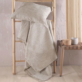 Ριχτάρι Simplin Beige Ρυθμός Τριθέσιο 180x280cm Βαμβάκι-Chenille