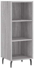 vidaXL Μπουφές Sonoma Γκρι 34,5 x 34 x 180 εκ. από Επεξεργασμένο Ξύλο
