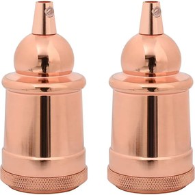 vidaXL Λαμπτήρες 2 τεμάχια Rose Gold E27