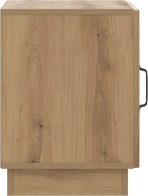 vidaXL Κομοδίνο Artisan Δρυς 43 x 34,5 x 47 εκ. Επεξεργασμένο Ξύλο