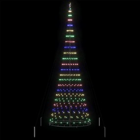 vidaXL LED Χριστουγεννιάτικο Δέντρο με βάση Πολύχρωμο 399 εκ. Μέταλλο