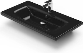 Drop Instinct 100 Natural/Black - Βάση Επίπλου Με Μαύρο Νιπτήρα (100x46)