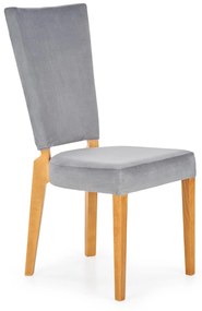 ROIS chair, color: honey oak / grey DIOMMI V-PL-N-ROIS-KR-D.MIODOWY/POPIEL DIOMMI-60-22600