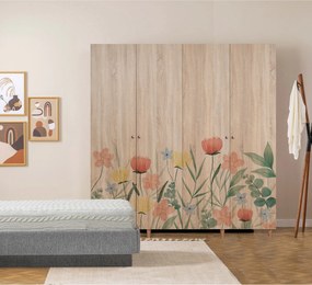 Τετραφυλλη Ντουλαπα Σονομα LONI 52x180x192