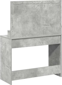 vidaXL Τραπέζι περιποίησης Σκυρόδεμα Γκρι 100 x 41 x 135 εκ.