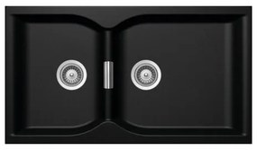 Macart Campus N-175 Ένθετος η Υποένθετος νεροχύτης Onyx (Μαύρο)