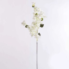 Τεχνητό Κλαδί Βουκαμβίλια 1291-7 120cm White Supergreens Leather,Plastic