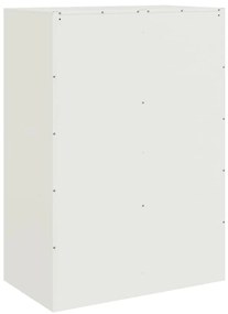 Ραφιέρα Λευκή 67x39x95 εκ. από Ατσάλι - Λευκό