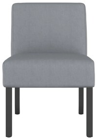 vidaXL Πολυθρόνα Ανοιχτό Γκρι Υφασμάτινη