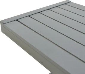 Τραπέζι Aether pakoworld ανθρακί αλουμίνιο 37.5x36.5x53εκ