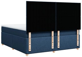 ΚΡΕΒΑΤΙ BOXSPRING ΜΕ ΣΤΡΩΜΑ ΜΠΛΕ 200X200 ΕΚ. ΥΦΑΣΜΑΤΙΝΟ 3293686