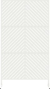 vidaXL Οθόνη Ιδιωτικότητας 100 x 50 x 180 εκ. Ατσάλι Λευκό