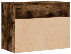 vidaXL Παπουτσοθήκη Καπνιστή Δρυς 60x30x45 εκ. από Επεξεργασμένο Ξύλο