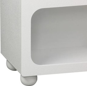 Μπουφές Emersi pakoworld με ράφια mdf σε λευκή απόχρωση 164x34x76εκ